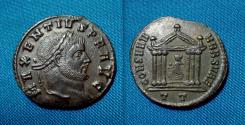 Ancient Coins - Maxentius. AE Follis  Ticinum
