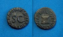 Ancient Coins - Augustus AE quadrans