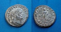 Ancient Coins - Diocletian Follis Silvered 27mm Alexandria