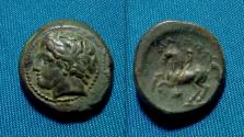 Ancient Coins - Kings of Macedon Philip II AE17 RARE