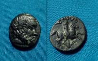 Ancient Coins - Greek bronze AE18 RARE