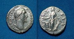 Ancient Coins - Antoninus Pius Denarius / Salus