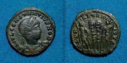 Ancient Coins - Constantius II As Caesar AE Follis Rare R4