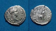 Ancient Coins - Caracalla Denarius VIRTUS AVGUSTOR / Roma RARE