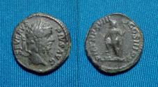 Ancient Coins - Septimius Severus AE Denarius Neptune