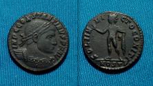 Ancient Coins - Constantine AE follis Ostia / Sol
