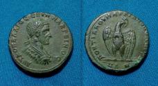 Ancient Coins - Macrinus AE 27 of Markianopolis / Eagle