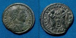 Ancient Coins - Licinius II as Caesar Silvered Follis RARE R4