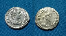 Ancient Coins - Geta as Caesar Denarius