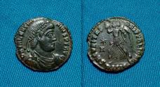 Ancient Coins - Valentinian I AE Follis Siscia