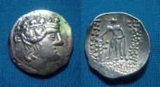 Ancient Coins - Celtic Imitative Thasos AR Tetradrachm
