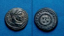 Ancient Coins - Constantine I follis silvered  RARE- R2