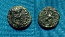 Ancient Coins - Septimius Severus, AE16 of Nicaea / eagle