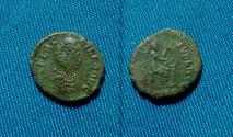 Ancient Coins - Aelia Flaccilla AE4 / Victory