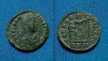 Ancient Coins - Theodosius I AE Follis Siscia