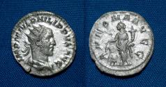 Ancient Coins - Philip I The Arab AR Antoninianus.  R/ANNONA