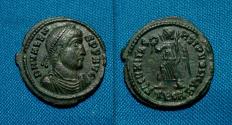 Ancient Coins - Valens AE follis 20mm / Victory