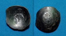 Ancient Coins - Byzantine Isaac II Angelus AE25mm trachy