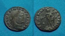 Ancient Coins - Galerius Maximian AE26 Follis Cyzicus