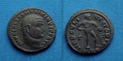 Ancient Coins - Maximinus II Daia Æ Follis Cyzicus / Hercules