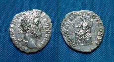 Ancient Coins - Commodus Denarius / Roma RARE