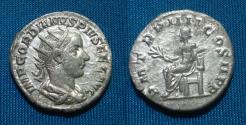 Ancient Coins - Gordian III AR Antoninianus Apollo
