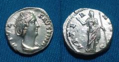 Ancient Coins - Diva Faustina I Augusta Denarius