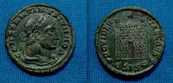 Ancient Coins - Constantine II Caesar AE Follis, EF