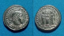 Ancient Coins - Constantine I Silvered Follis Ticinum