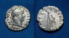 Ancient Coins - Trajan Denarius/ Hercules