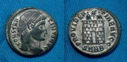 Ancient Coins - Constantine I AE19 Follis Silvered