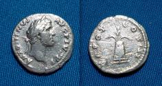 Ancient Coins - Antoninus Pius Denarius, Modius