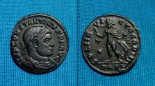 Ancient Coins - Constantine I AE Follis / Sol Scarce