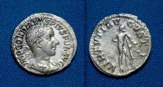 Ancient Coins - Gordian III AR Denarius / Hercules