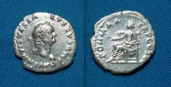 Ancient Coins - Vespasian AR Denarius
