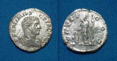 Ancient Coins - Geta as Caesar AR Denarius Minerva