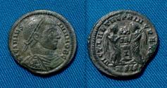 Ancient Coins - Licinius II as Caesar Silvered Follis RARE R4