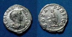 Ancient Coins - Geta as Caesar Denarius