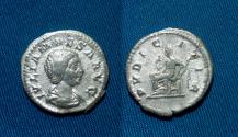 Ancient Coins - JULIA MAESA Denarius / Pudicitia