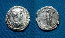 Ancient Coins - Geta as Caesar  Denarius Minerva
