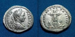 Ancient Coins - Caracalla AR Denarius / military trophy