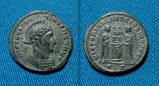 Ancient Coins - Constantine I AE Follis Ticinum Rare