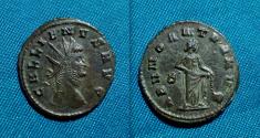 Ancient Coins - Gallienus AE Antoninianus / Abundantia