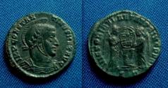 Ancient Coins - Constantine I Æ Follis Ticinum Two Victories