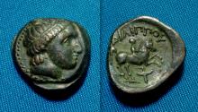 Ancient Coins - Kings of Macedon Philip II AE19 Amphipolis
