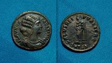 Ancient Coins - Fausta Augusta Æ Follis Thessalonica