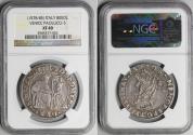 World Coins - ITALY Venice 80 Soldi (1/2 Scudo with St. Justina) Nicolò da Ponte NGC EF 40 Rare