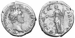Ancient Coins - ANTONINUS PIUS (138-161) Denarius Rome CLEMENTIA