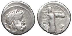 Ancient Coins - L. Procilius f. Denarius Rome 80 BC