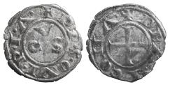 World Coins - Medieval Italy Ancona Republic XIII Cent. Denar. 0.55 gr. – 16,0 mm. VF\XF